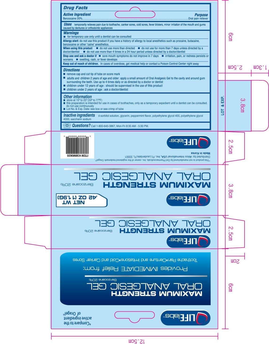 Oral Analgesic